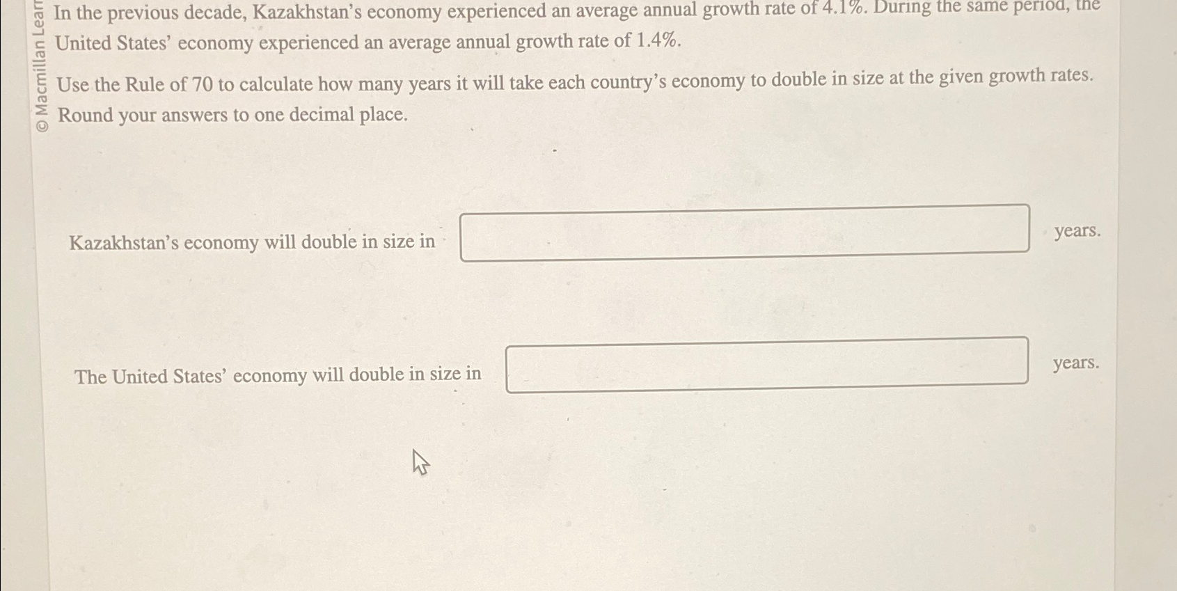 Solved In The Previous Decade Kazakhstan S Economy Chegg Com   Image