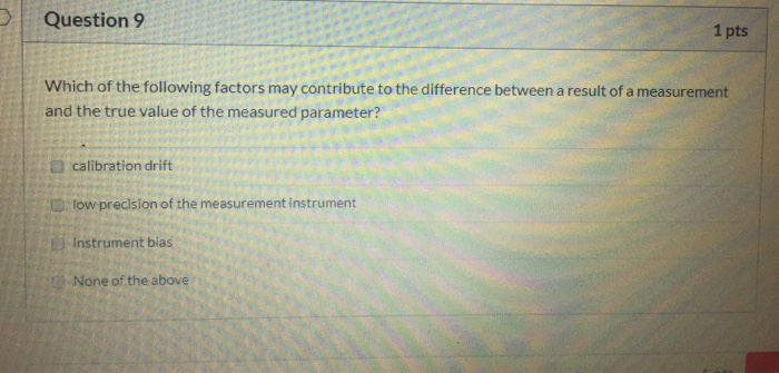 Solved Question 9 1 pts Which of the following factors may | Chegg.com
