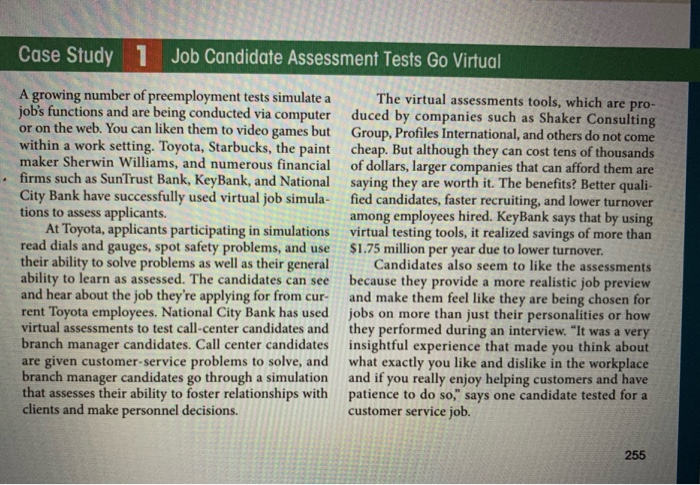 job candidate assessment tests go virtual case study