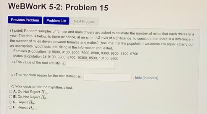 Solved WebWork 5-2: Problem 14 Previous Problem Problem List | Chegg.com