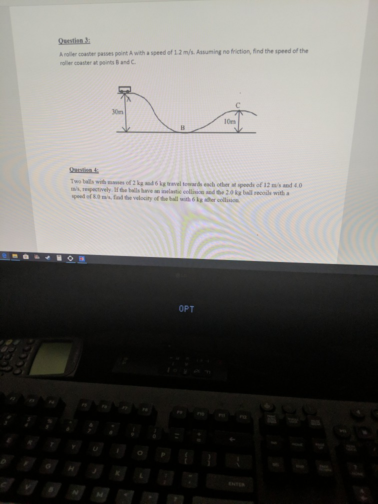 Solved Question 3 A roller coaster passes point A with a