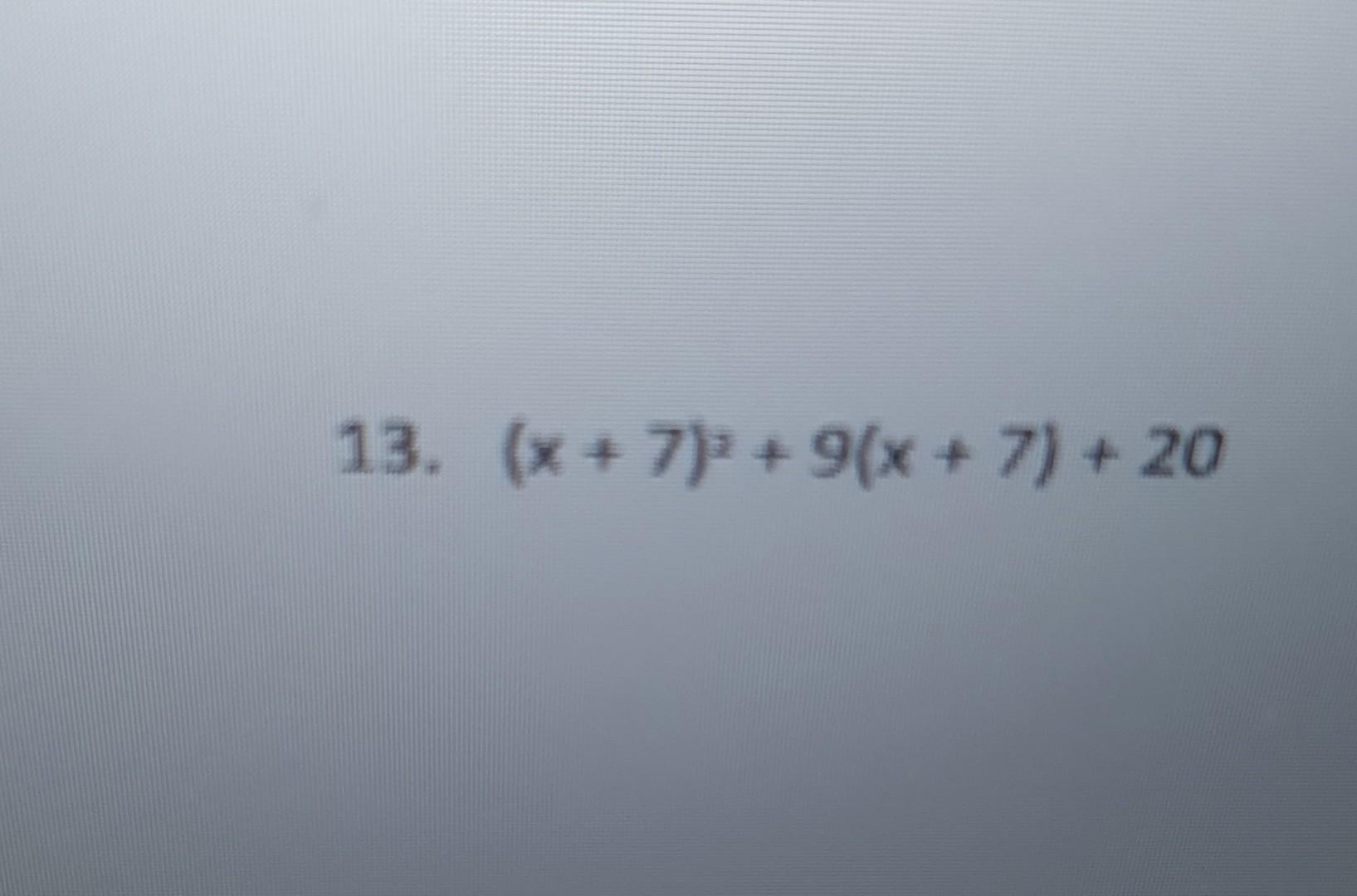 −7x = 13 − 2(8x − 7)