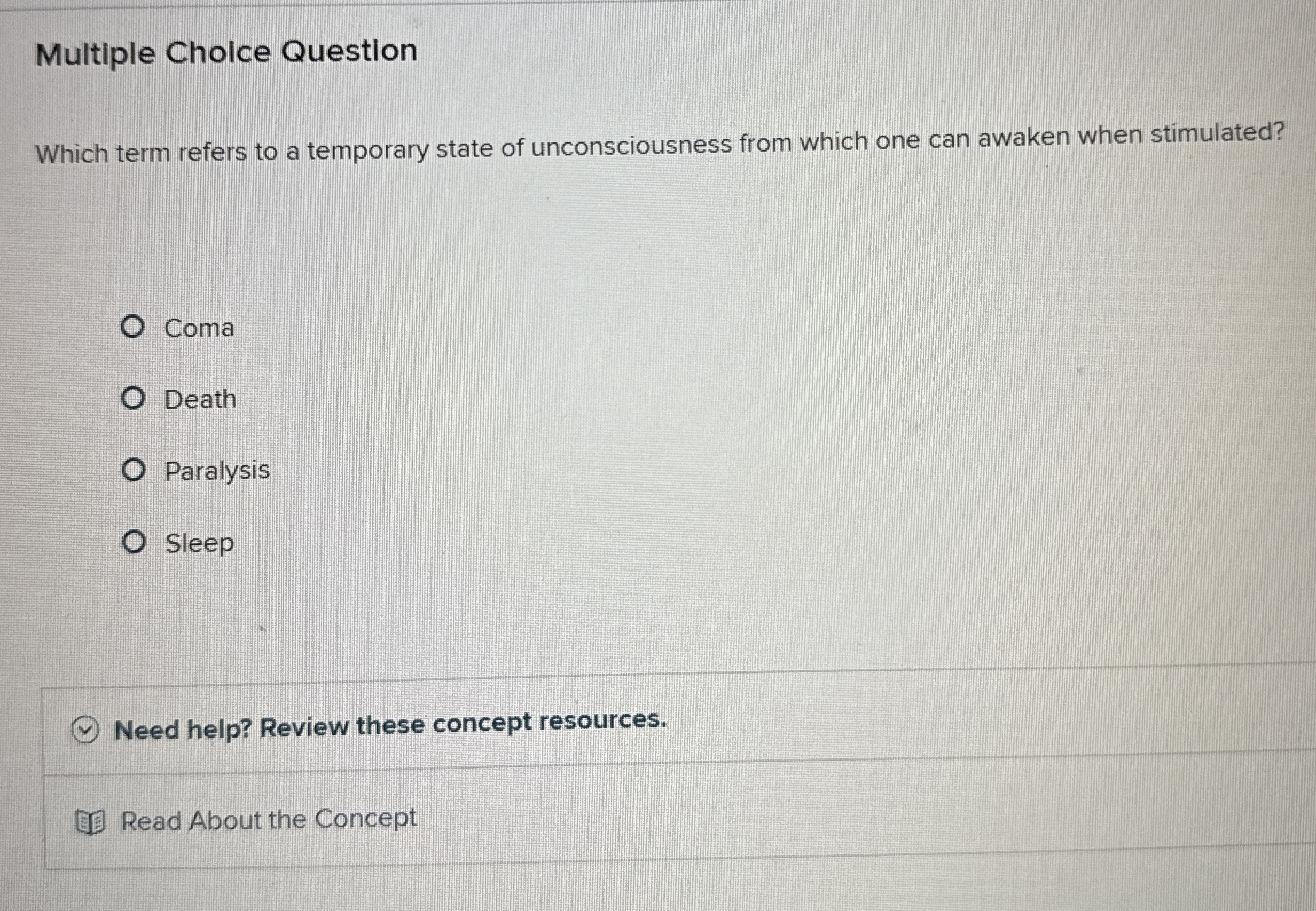 Solved Multiple Choice QuestionWhich term refers to a | Chegg.com