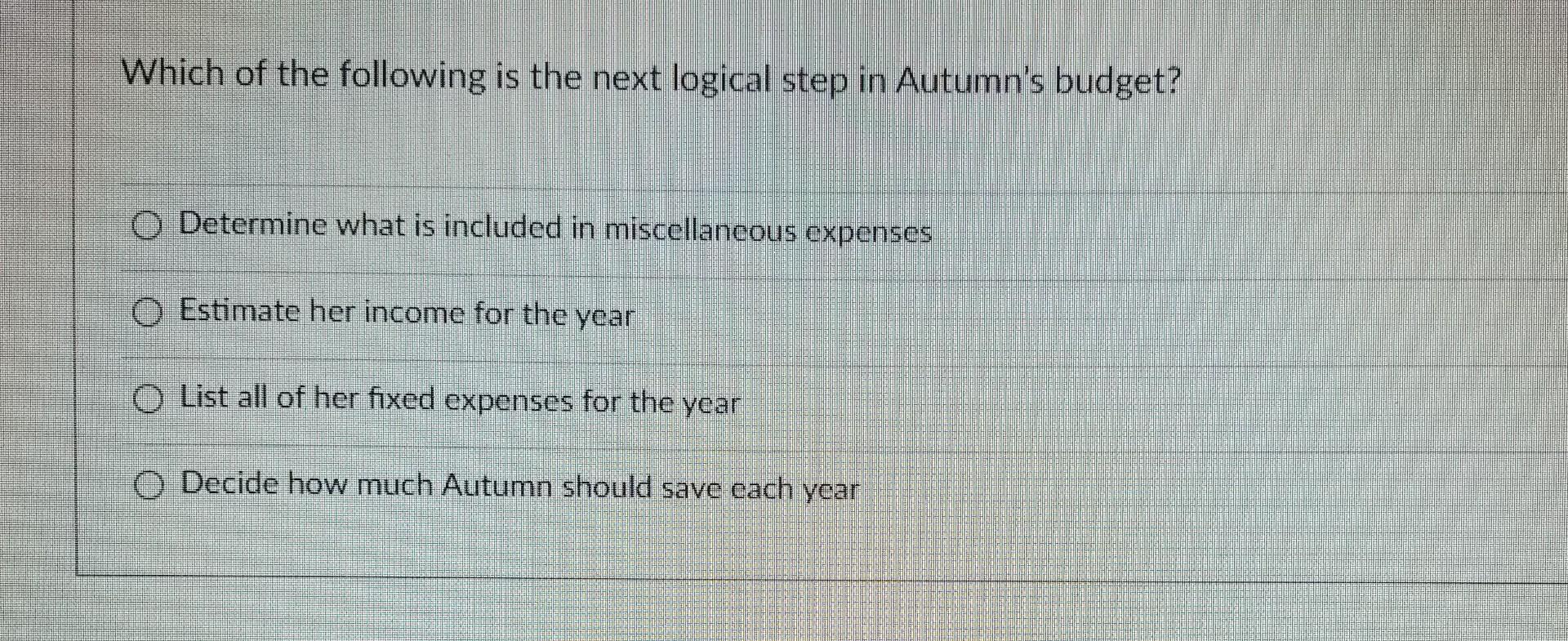 Solved Which of the following is the next logical step in | Chegg.com