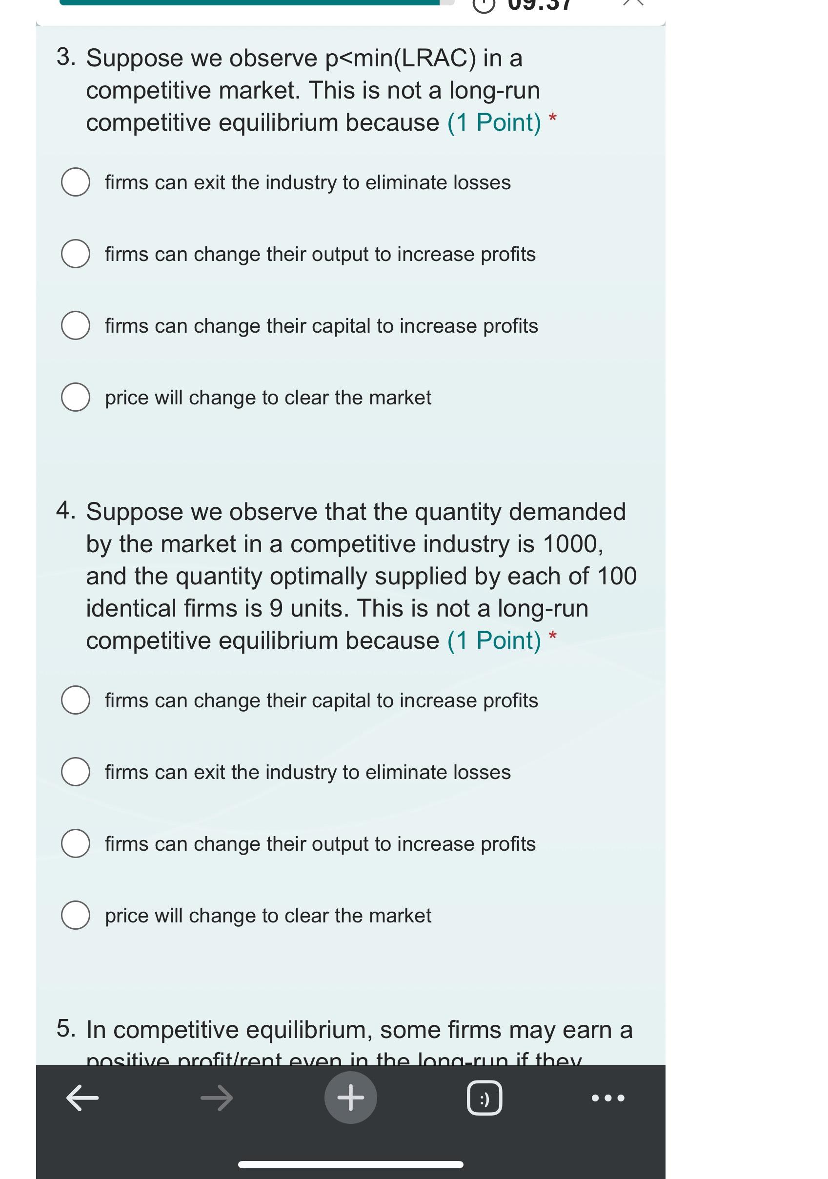Solved Suppose we observe p in ﻿a competitive market. This | Chegg.com