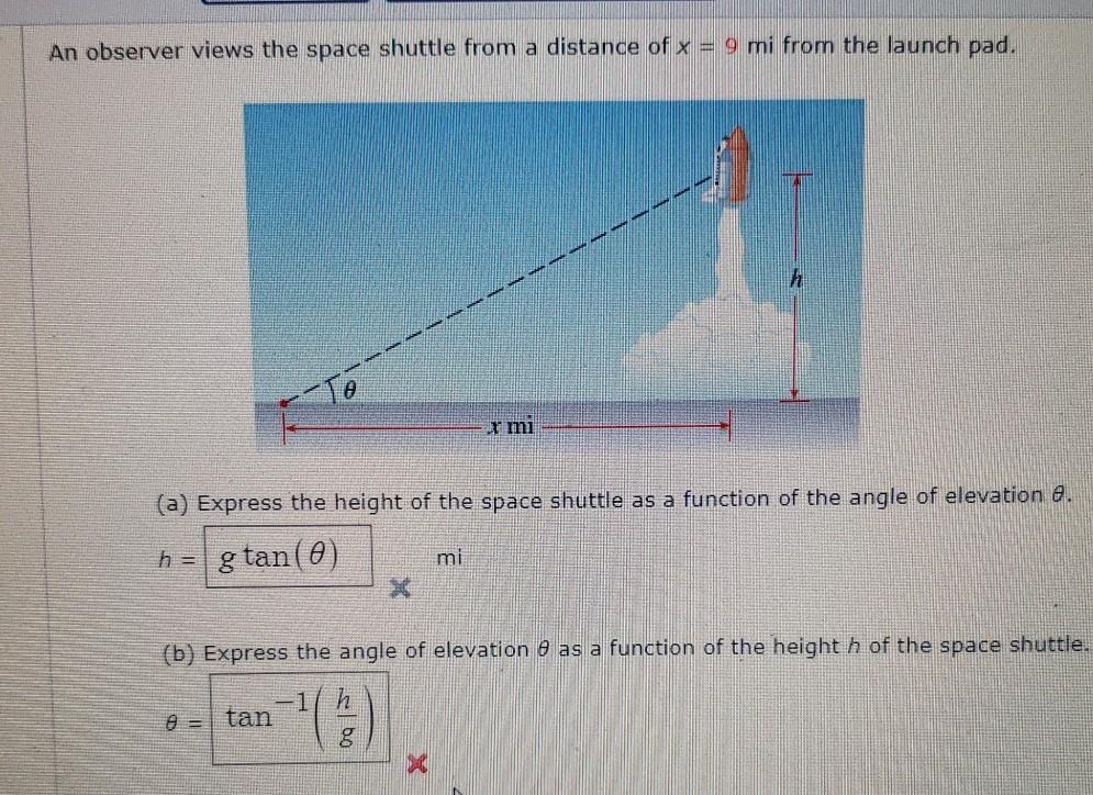 Solved An observer views the space shuttle from a distance
