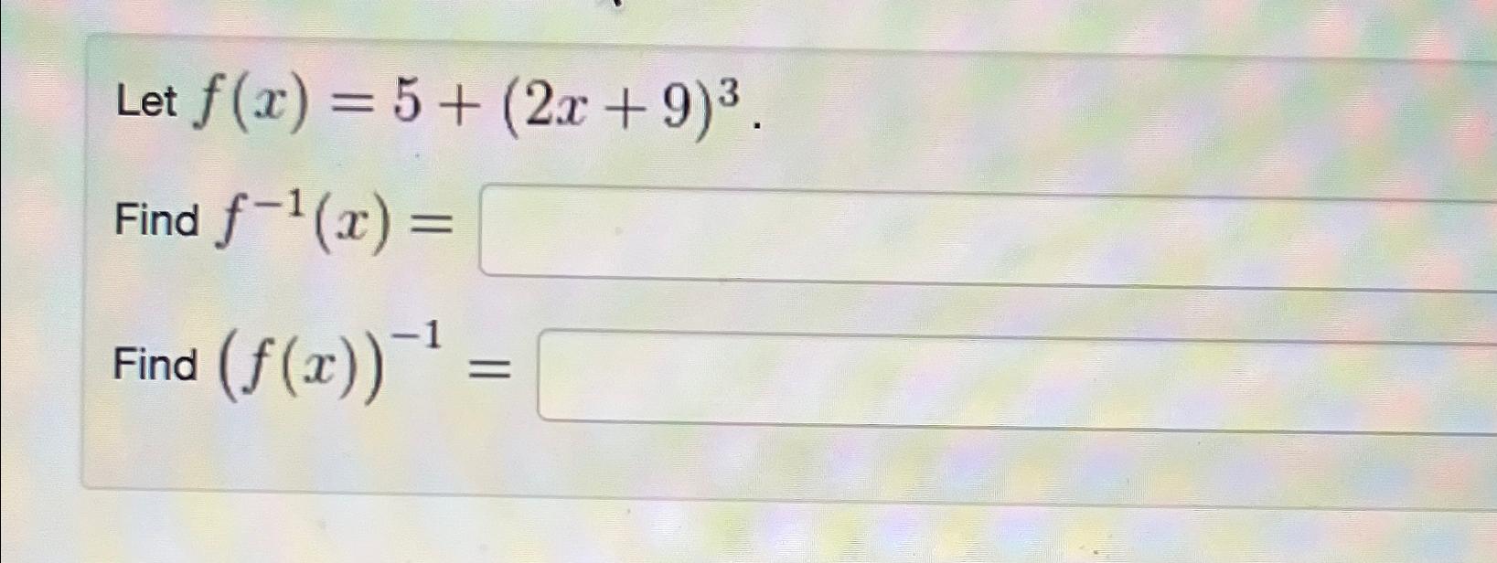 Find F X 1
