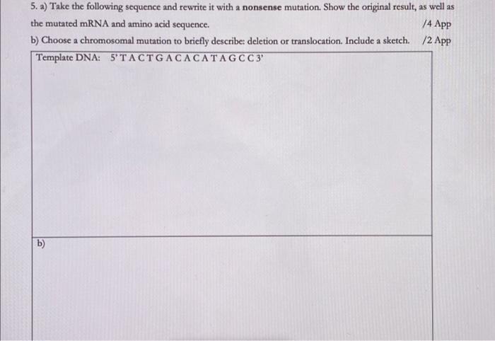 Solved 5. a) Take the following sequence and rewrite it with | Chegg.com