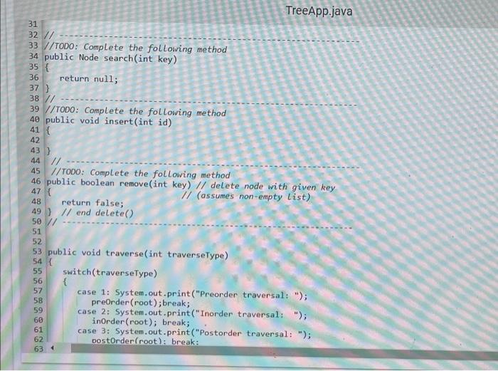 programming assignment 4 binary search trees