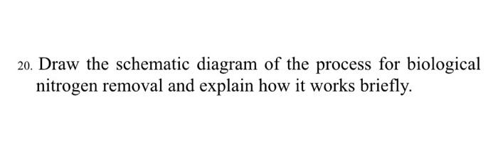 Solved 20. Draw The Schematic Diagram Of The Process For | Chegg.com