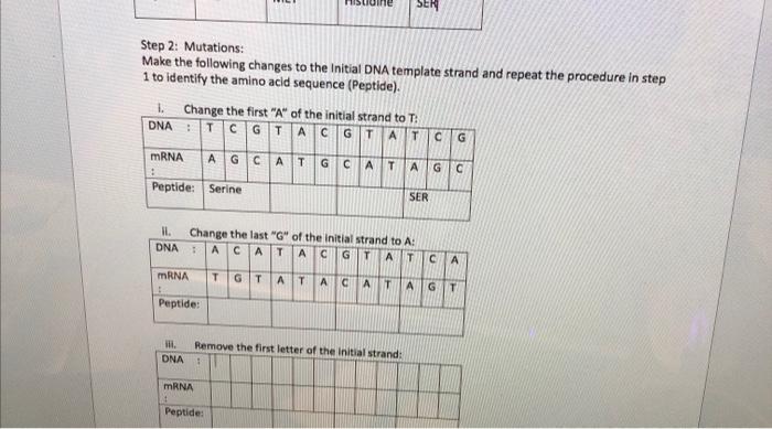 Solved 1. Step 2: Mutations: Make the following changes to | Chegg.com