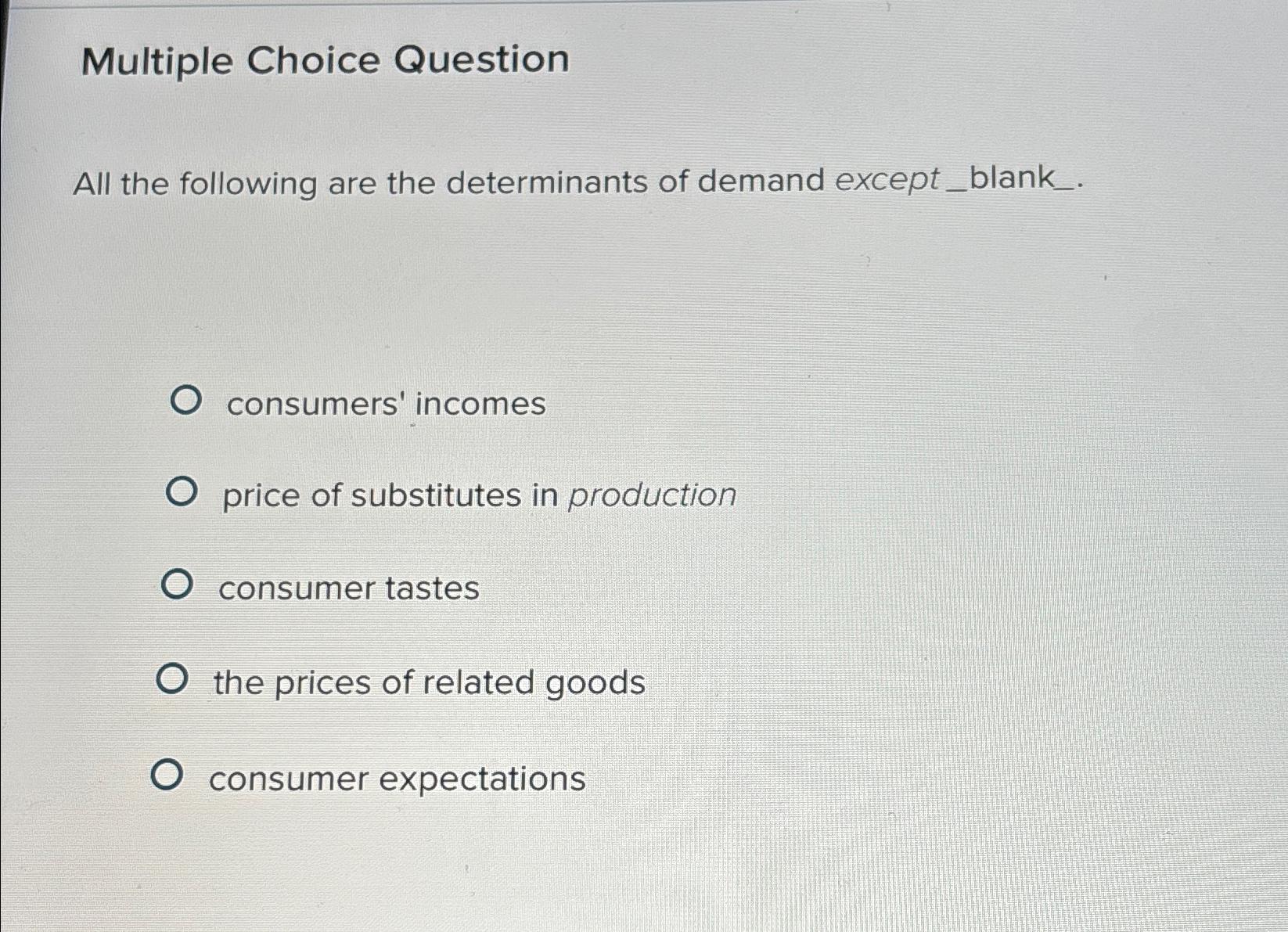 Solved Multiple Choice QuestionAll the following are the | Chegg.com