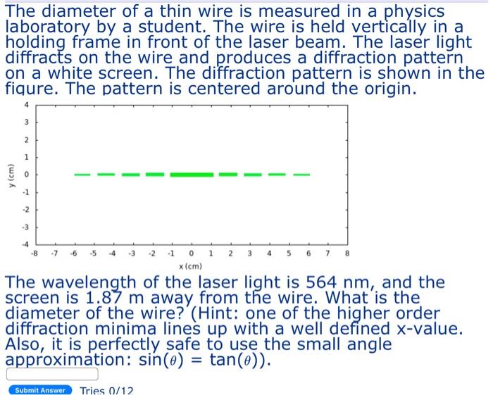 solved-the-diameter-of-a-thin-wire-is-measured-in-a-phys