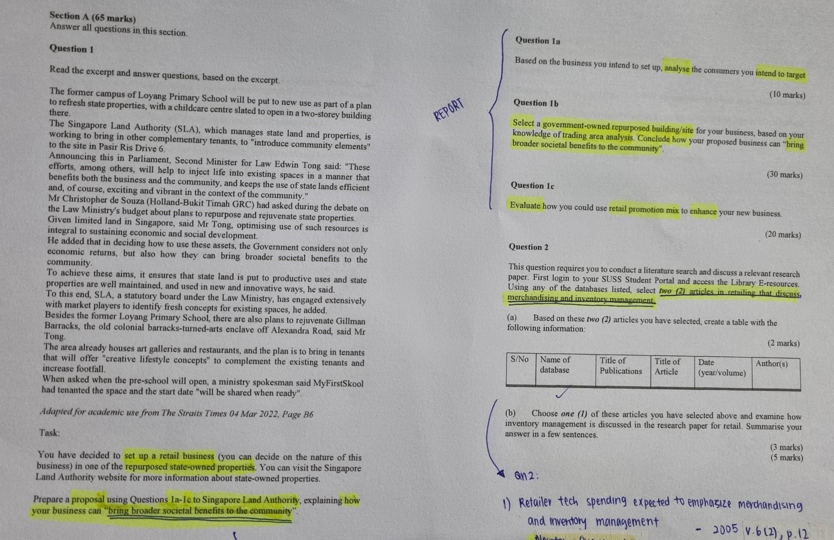 Solved Answer all questions in this section. Prepare a | Chegg.com