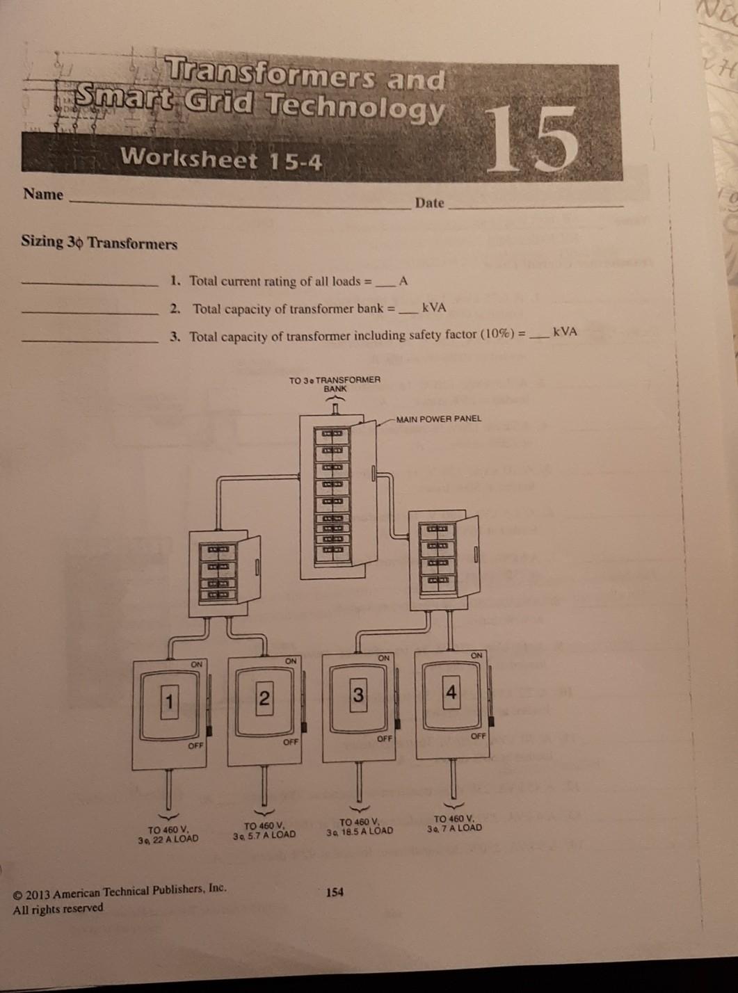 Solved va WH Transformers and Smart Grid Technology 15 | Chegg.com