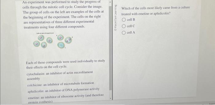 Solved An experiment was pertormed to study the progress of | Chegg.com