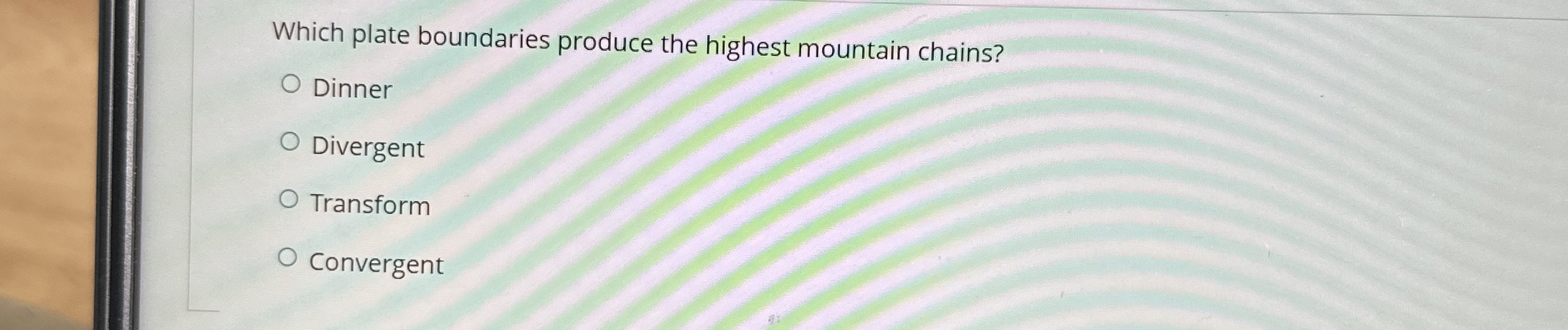 Solved Which Plate Boundaries Produce The Highest Mountain 