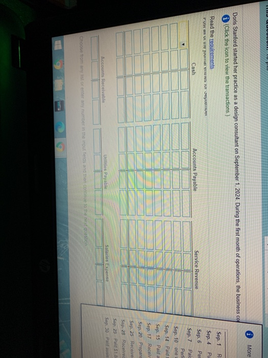 Solved More Doris Stanford Started Her Practice As A Design Chegg Com