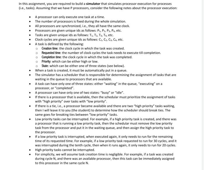 In this assignment, you are required to build a | Chegg.com