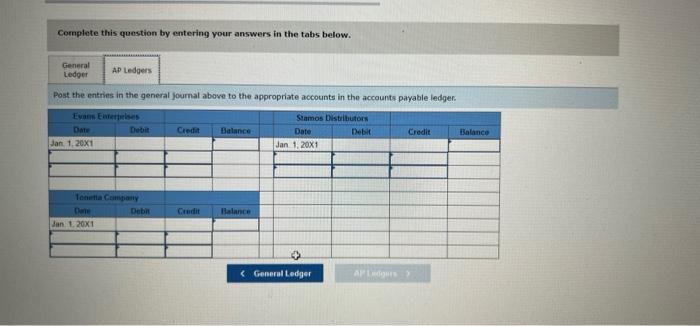 Solved Exercise 8.8 (Algo) Posting to the general ledger and | Chegg.com