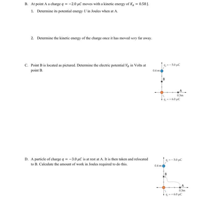 Solved Problem 2: Potential energy of point charges The | Chegg.com
