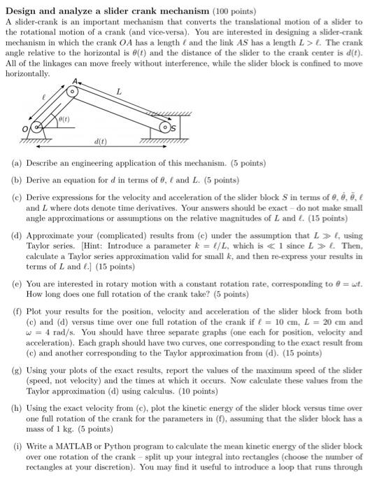 I need help with parts E, F, G, and H. Those are from | Chegg.com