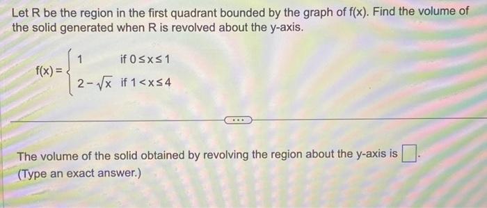 Solved Let R be the region in the first quadrant bounded by | Chegg.com