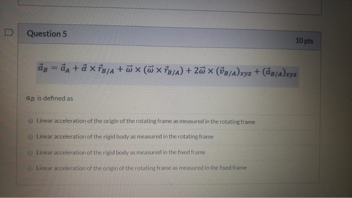Solved B Uy Luc Helixed Frame Question 4 15 Pts Ag Ax Chegg Com