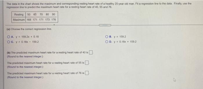 Solved The data in the chart shows the maximum and | Chegg.com