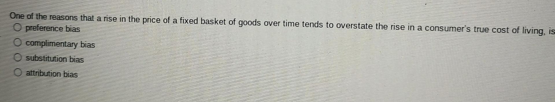 Solved One of the reasons that a rise in the price of a | Chegg.com