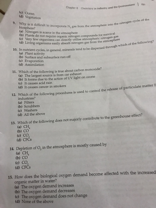 Case Based MCQ - Chemistry in Automobiles: For an internal combustion