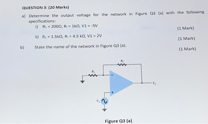 Solved QUESTION 3: (20 Marks) a) Determine the output | Chegg.com