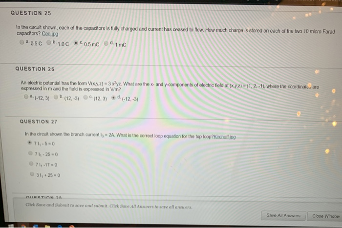 Solved QUESTION 25 In the circuit shown, each of the | Chegg.com