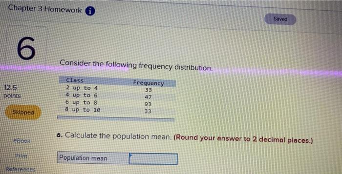 Solved Chapter 3 Homework Saved 6 Consider the following | Chegg.com