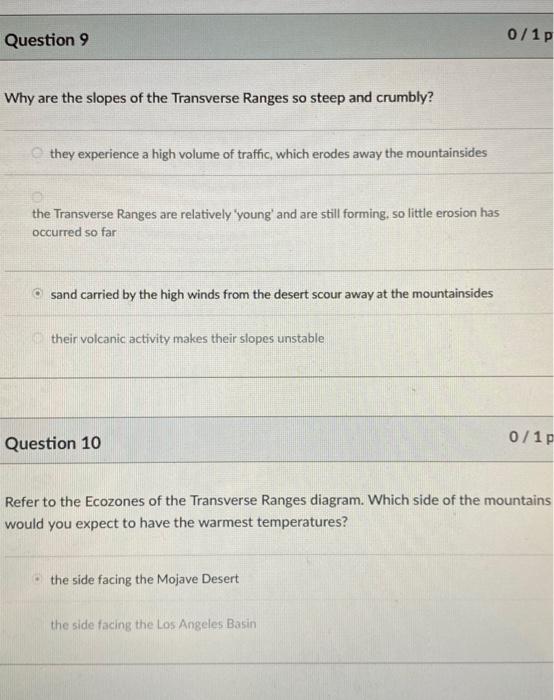 Solved Question 9 0/1p Why are the slopes of the Transverse