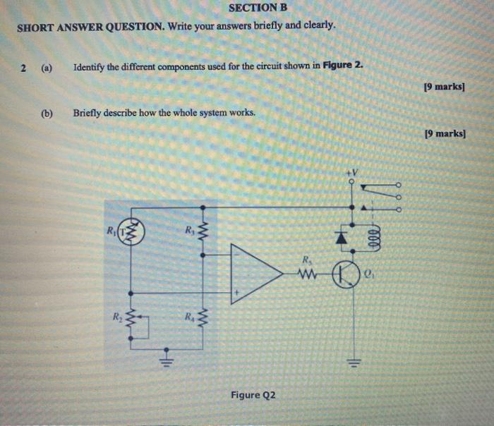 Solved SECTION B SHORT ANSWER QUESTION. Write your answers | Chegg.com