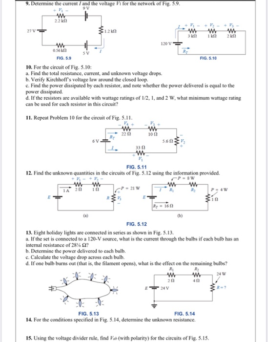 Solved Chapter 3 1. Find the total resistance and current I | Chegg.com