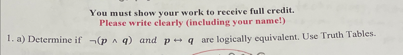 Solved a) ﻿Determine if not(p??q) ﻿and pharrq are logically | Chegg.com