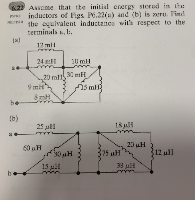 Solved 6.22 Assume That The Initial Energy Stored In The | Chegg.com