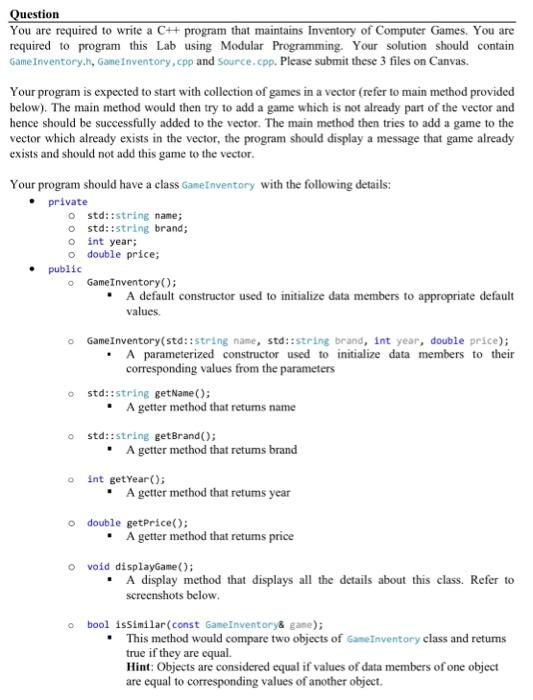 Solved Question You are required to write a C++ program that | Chegg.com