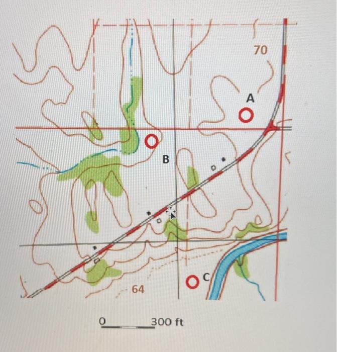 Shown On The Next Page Is A Topographic Map With A | Chegg.com