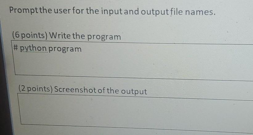 Solved 2. (10 points) Write a program that reads a file | Chegg.com