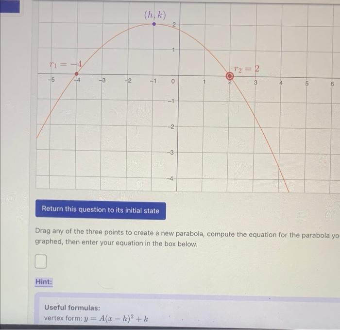 Solved Drag any of the three points to create a new | Chegg.com