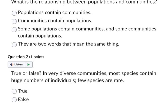 Solved What is the relationship between populations and | Chegg.com