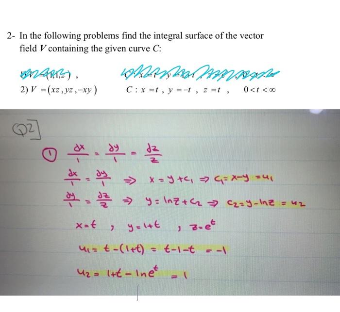 Solved 2- In The Following Problems Find The Integral | Chegg.com