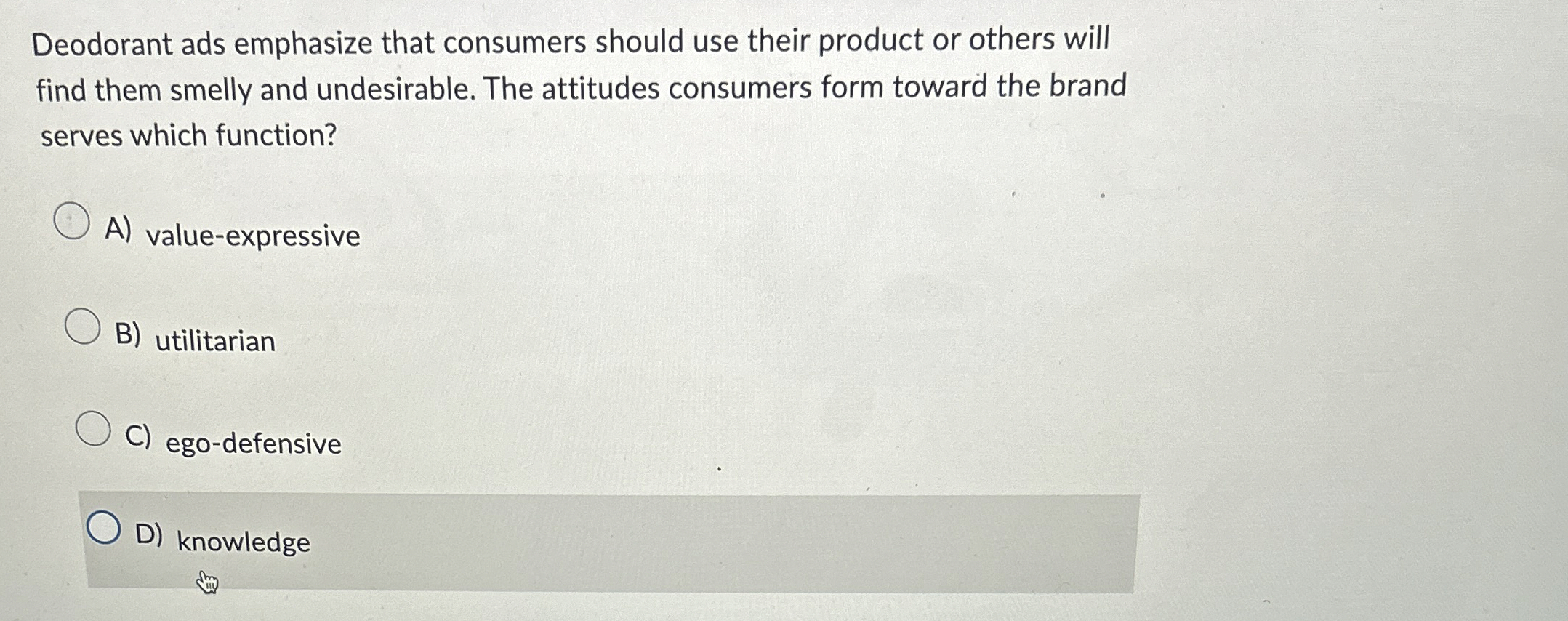 Solved Deodorant ads emphasize that consumers should use