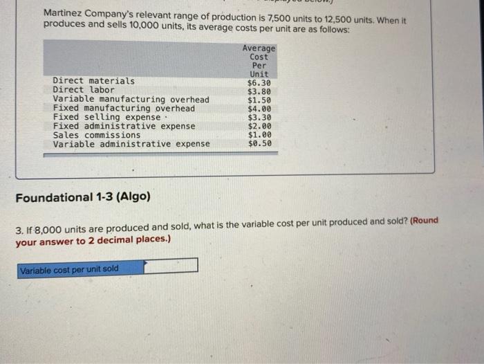 solved-martinez-company-s-relevant-range-of-production-is-chegg