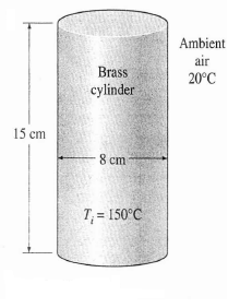 Solved A Short Brass Cylinder R 8530 Kg M3 Cp 0 3 Kj Kg Chegg Com