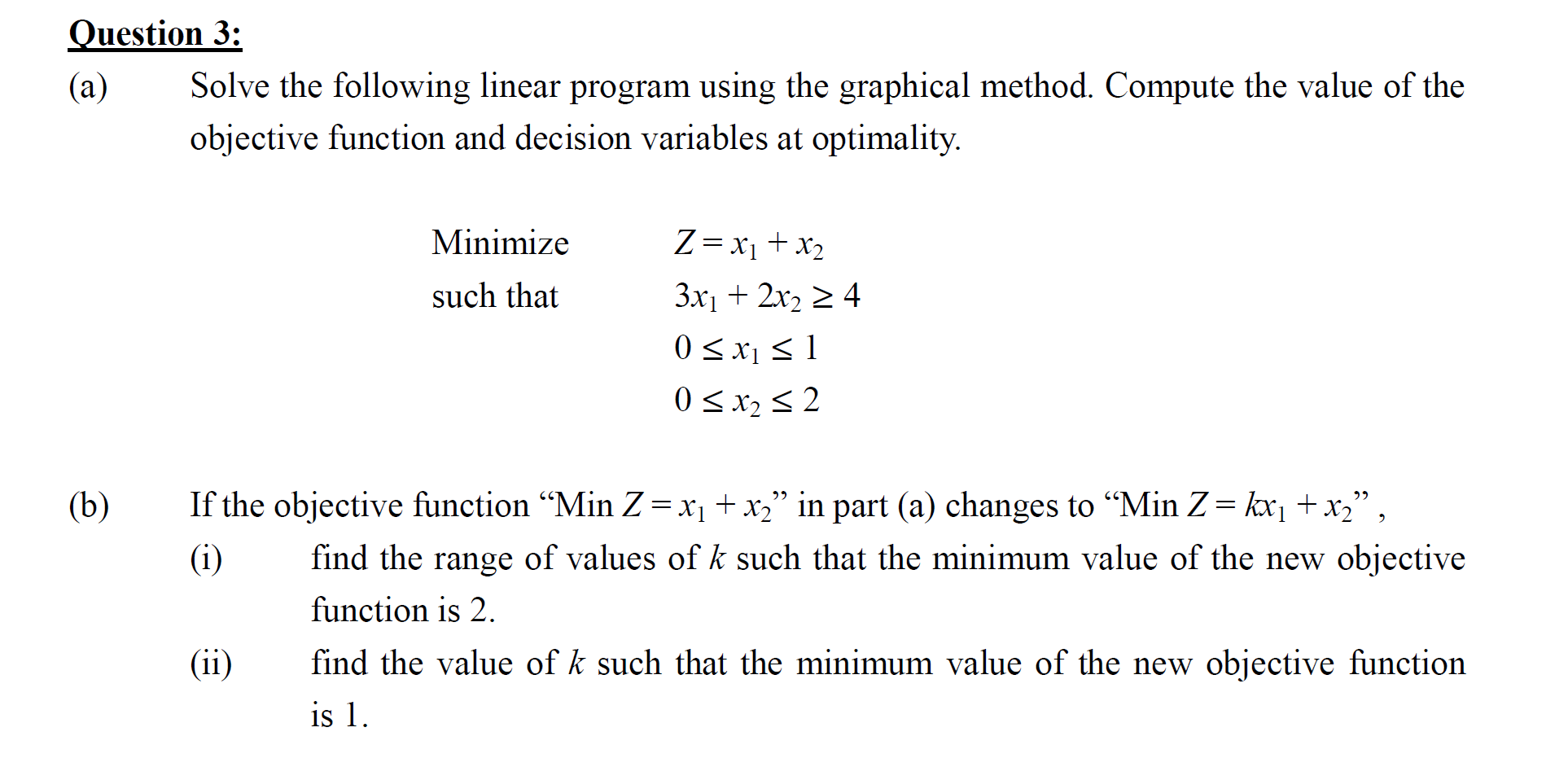 Solved Solve the following linear program using the | Chegg.com