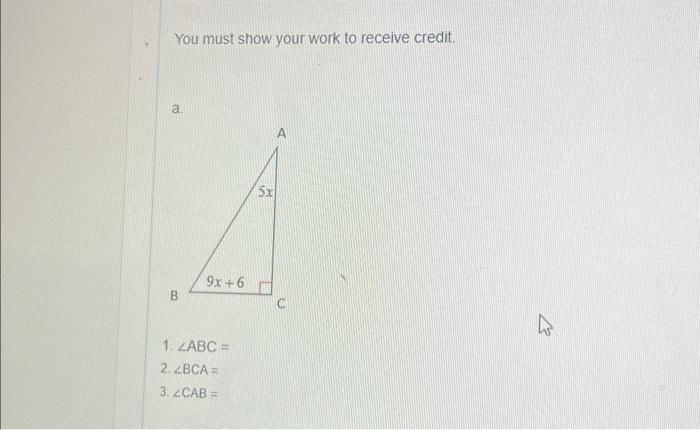 Solved You must show your work to receive credit pleaee | Chegg.com